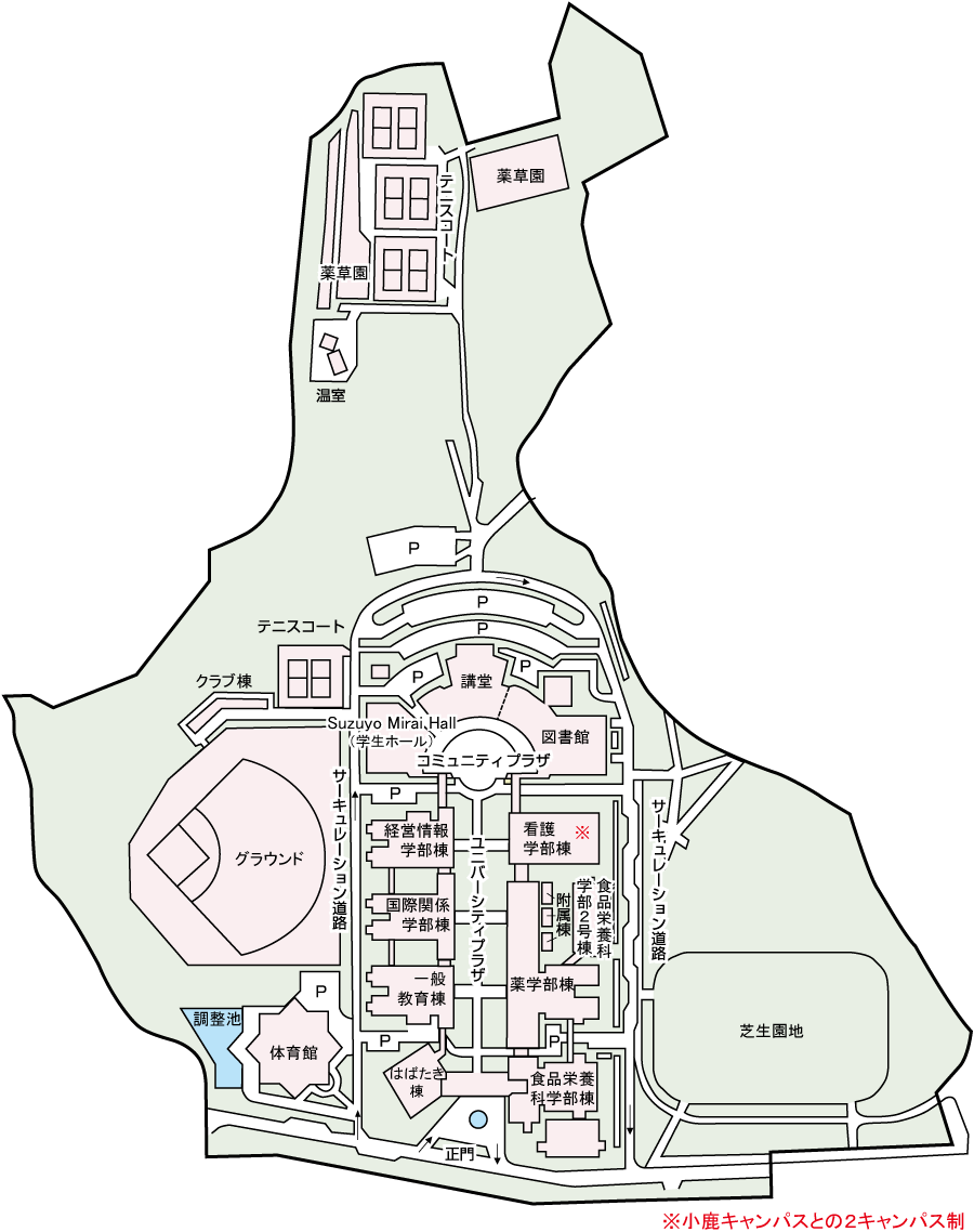 草薙キャンパスマップ